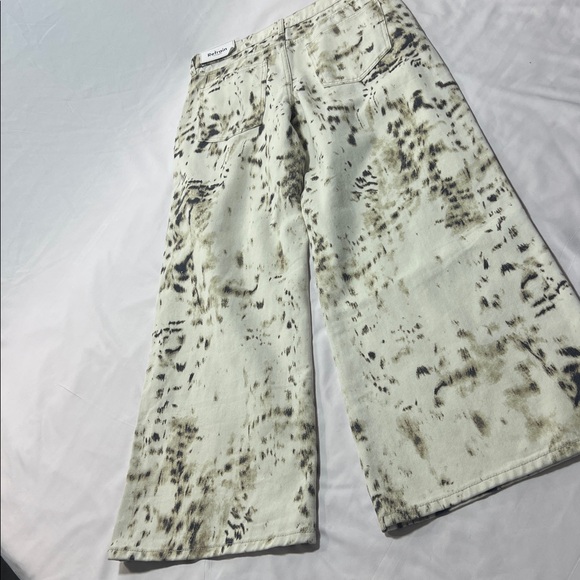 Refrain wide leg print jeans size 7 NWT - Picture 7 of 10